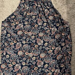 Floral Patterned Sleeveless Top